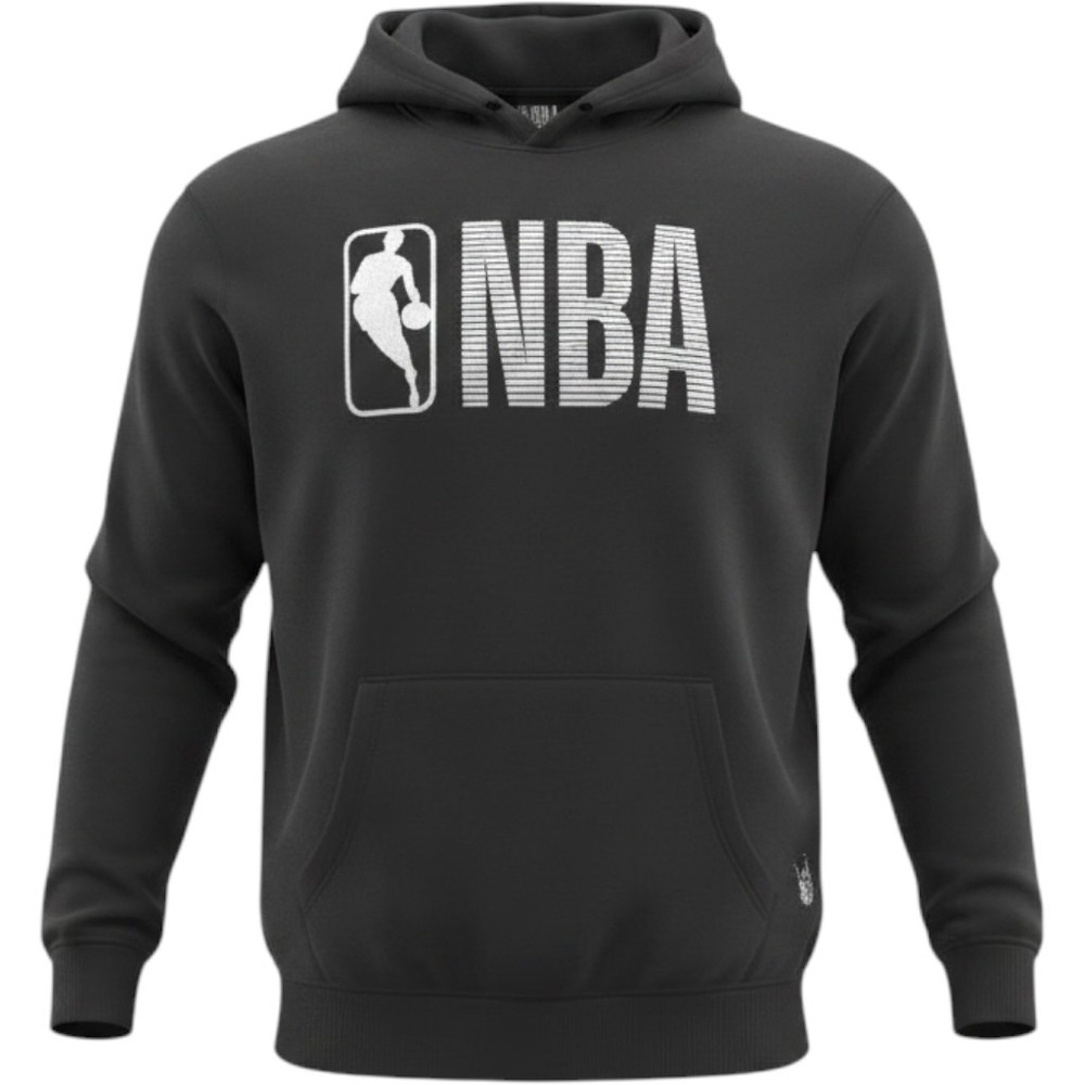 NBA MENS PULLOVER HOODIE SIZE MEDIUM, BLACK